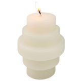 Stacked Vanilla Candle Cream 6.5cm 