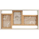 Kolby Triple Frame Oak & White 44x23cm 