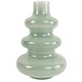 Jasyln Frosted Triple Ring Glass Vase Sa