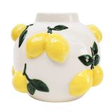Tuscan Lemon Vase White 16cm 