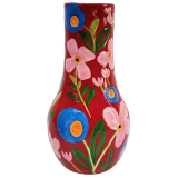 Naïve Floral Vase Red 34cm 