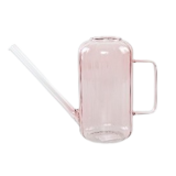 Glass Watering Can Pink 18cm 