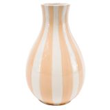 Stripe Vase Peach 18cm 