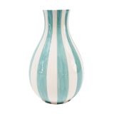 Stripe Vase Blue 18cm 