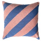 Pop Stripe Cushion with Inner Pink & Blu