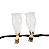 Kinkora Set of 2 Flower Clip Vases Clear