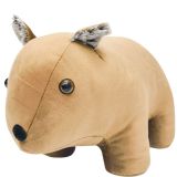 Wombat Door Stopper Brown 18cm 