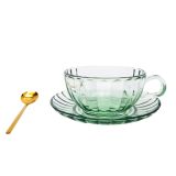 Maisy Glass Tea Cup Set Green 14cm 