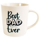 Best Ever Dad Mug White & Navy 470ml 