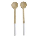 Mango Wood Spoons Natural  White Mini 1