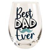 Best Ever Dad Glass Navy 12cm 