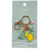 Lemons with Tassel Keyring Yellow & Gree