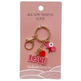 LOVE Keyring Pink 12cm 