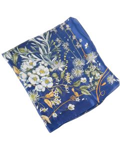 Louise Mini Square Scarf Navy 70cm 