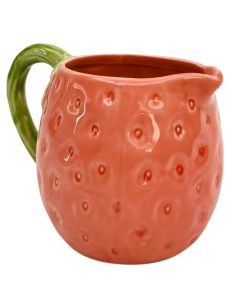 Strawberry Jug Pink 15cm 