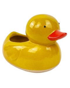 Ducky Planter Yellow Med 12cm 