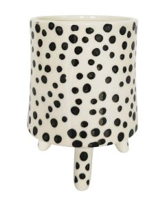 Sale Noah Planter with Legs Black White