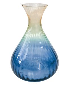 Ellie Ombre 2L Decanter Amber & Blue 24c