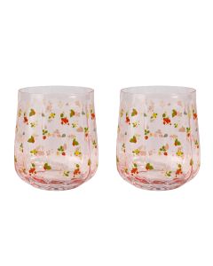 Strawberry Fields Floral Tumbler Glass P
