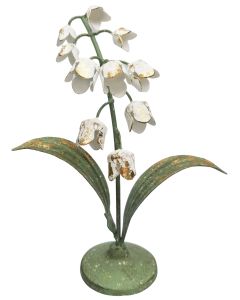 Snowdrop Floral Stand White 24cm 