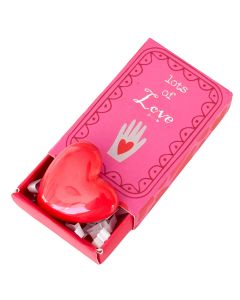 Love Heart Matchbox Memory Pink 5cm 