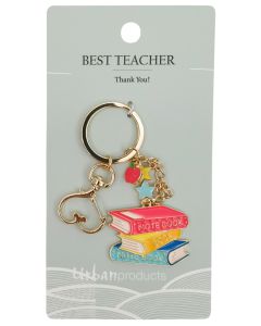 Best Teacher Keyring Red 12cm 