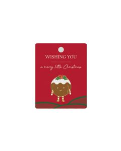 Festive Friends Pudding Memento Pin Brow