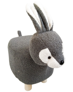 Bunny Boucle Kid Stool Grey 45x40cm 