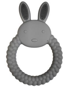 Bunny Teether Ring Blue 11cm 