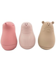 Bird, Penguin and Bear Bath Toy Pink 10c