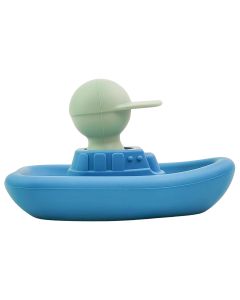 Boat & Skipper Bath Toy Blue 11cm 