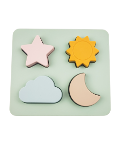 Sun, Moon, Star, Cloud Puzzle Activity T