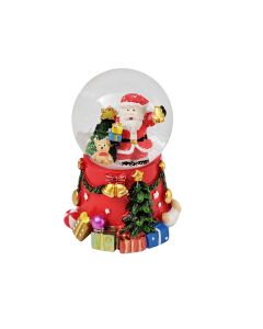 Santa Small Snow Dome Red 7cm (3 Asst) 