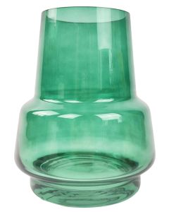 Tommy Abstract Glass Vase Forrest Green 