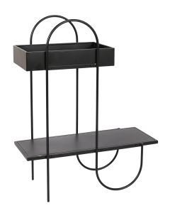 Sale Levi Metal Side Table Black H76x61c