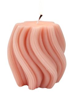 Sale Swirl Vanilla Candle Rose 8cm 