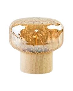 Circle Globe LED Light Amber & Clear 13c