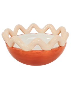 Halcyon Wave Bowl Orange 13cm 