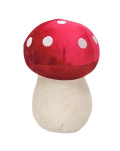 Toadstool Door Stopper Red & White 21cm 