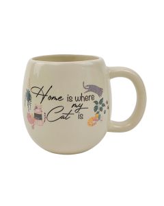 Home Is Where My Cat Is Mug Colourful 10